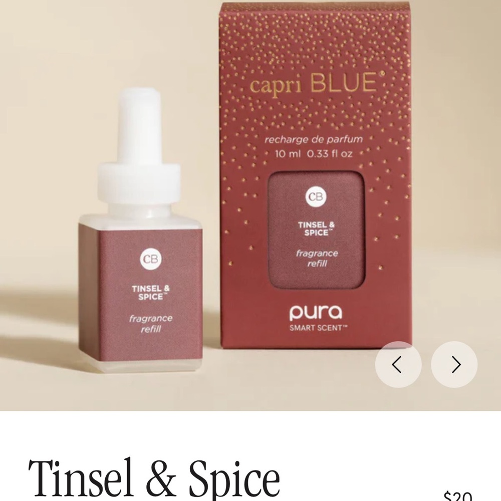Capri Blue Tinsel & Spice Pura Fragrance Refill